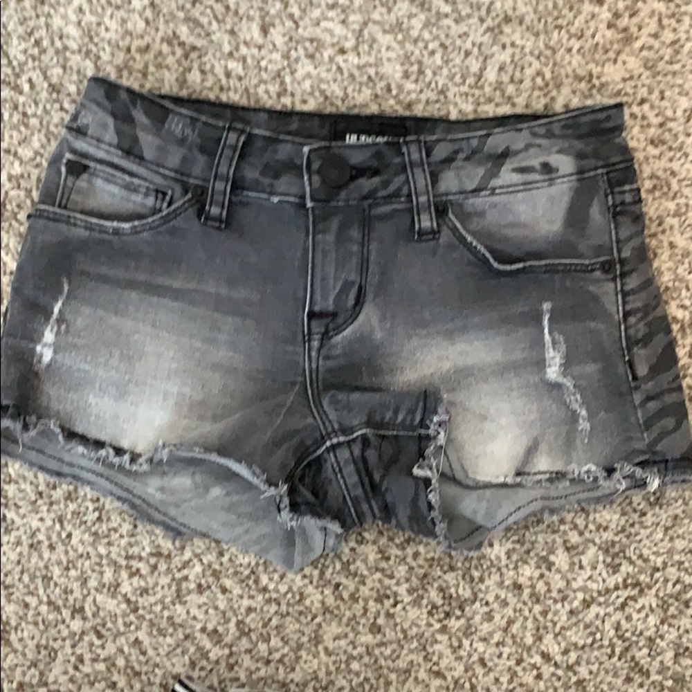 Hudson grey/ black zebra shorts